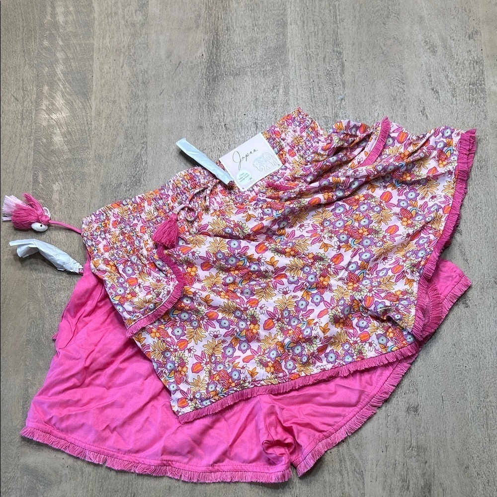 Japna Pink Floral Lounge Shorts 2 pack lounge shorts size Medium